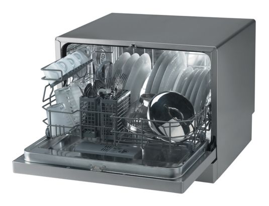 посудомоечная машина Candy CPOS 100 вмещает 4 комплекта посуды
